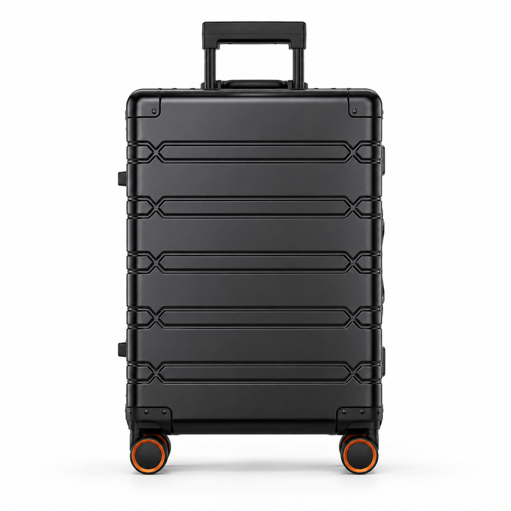 Valise cabine Cabinova premium – coque aluminium-magnesium, couleur or titane