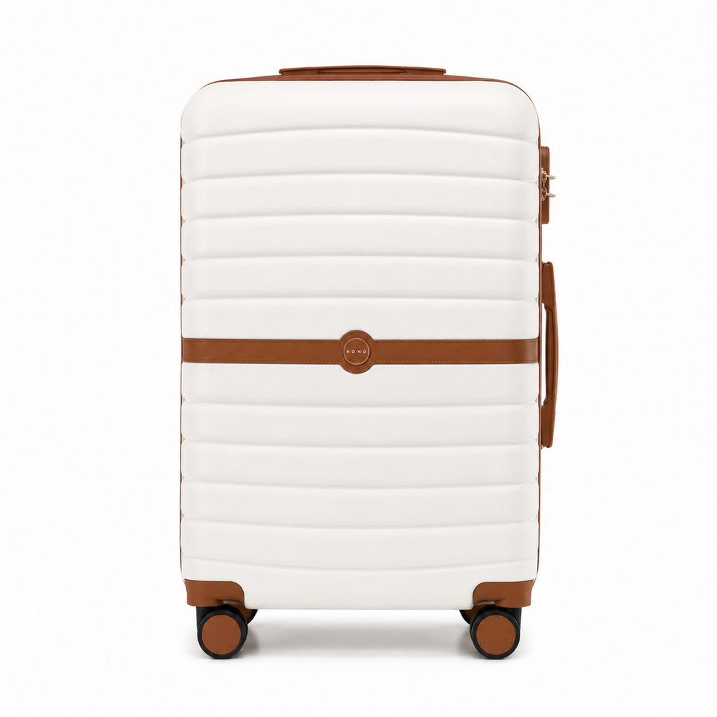 Valise cabine KONO Cabinova vue de face – coque PC resistante aux chocs