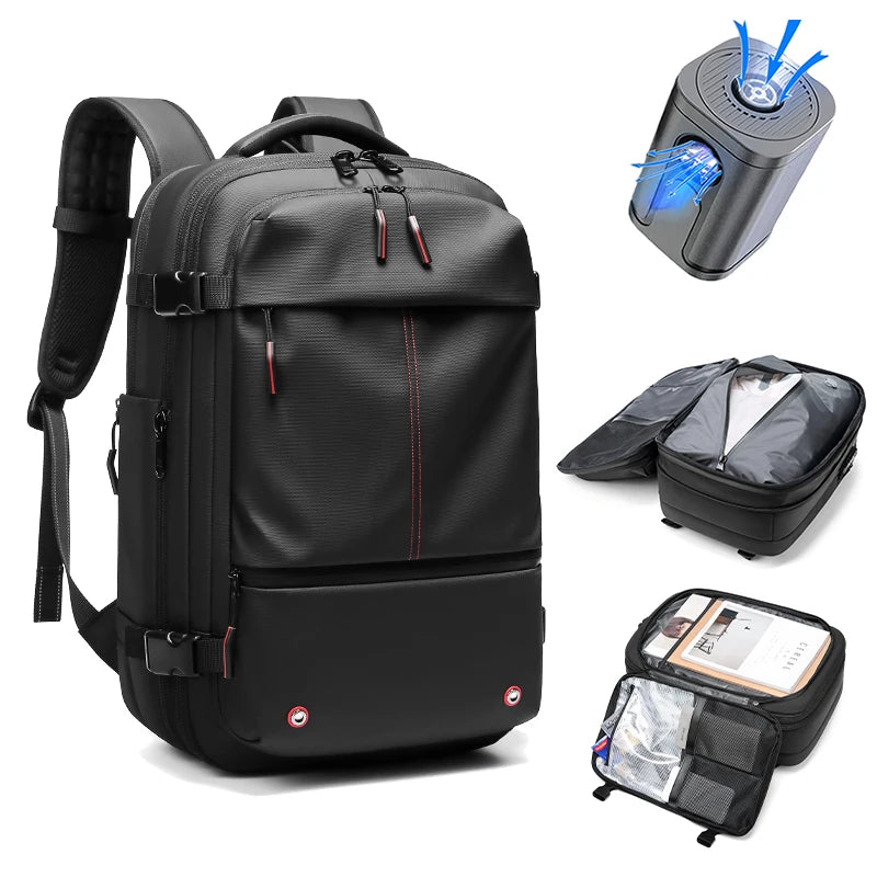 Sac à dos à compression avec pompe et housses fournies