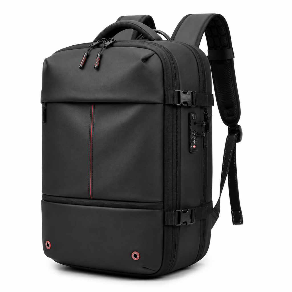 Sac à dos de voyage à compression Cabinova — vue trois quarts avant