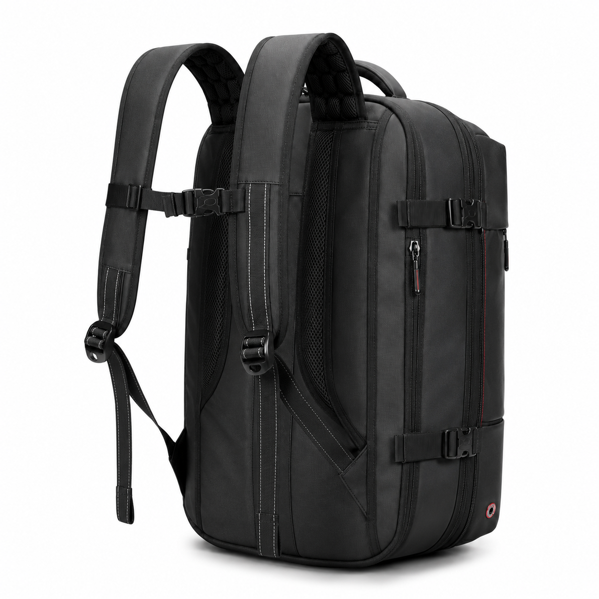 Sac à dos de voyage — vue arrière avec bretelles à coutures réfléchissantes