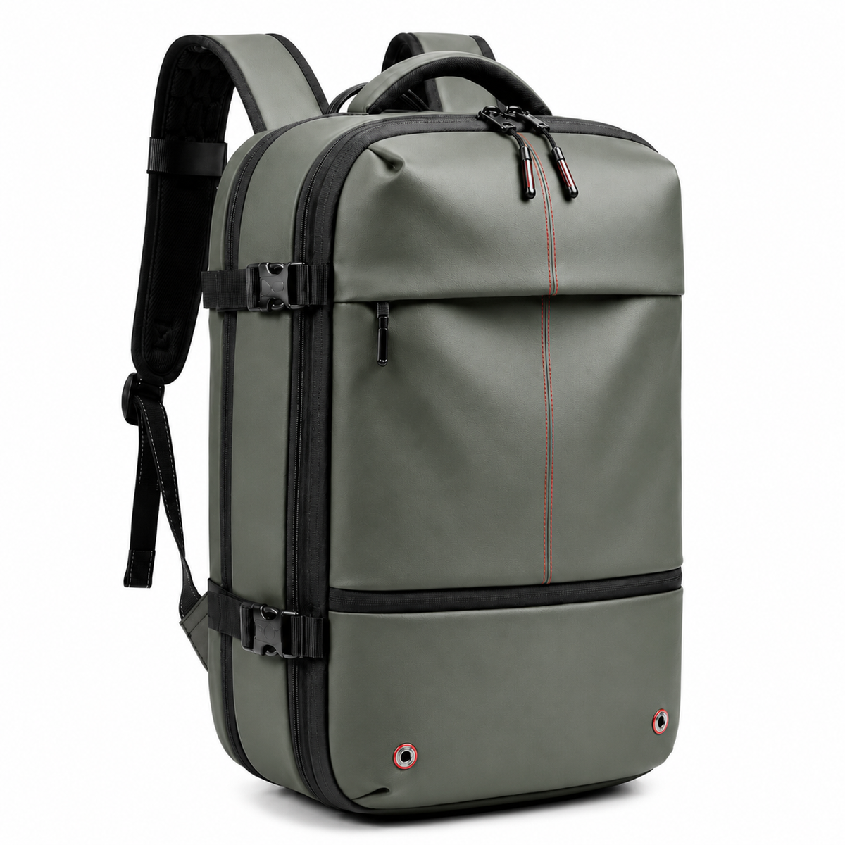 Sac à dos de voyage à compression — coloris vert kaki