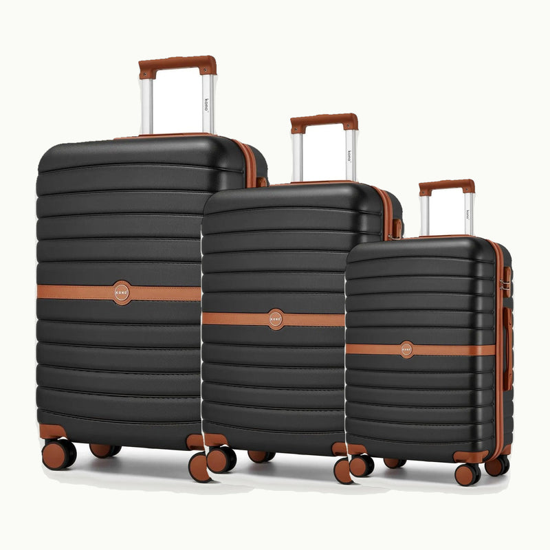Set KONO 3 valises, Noir