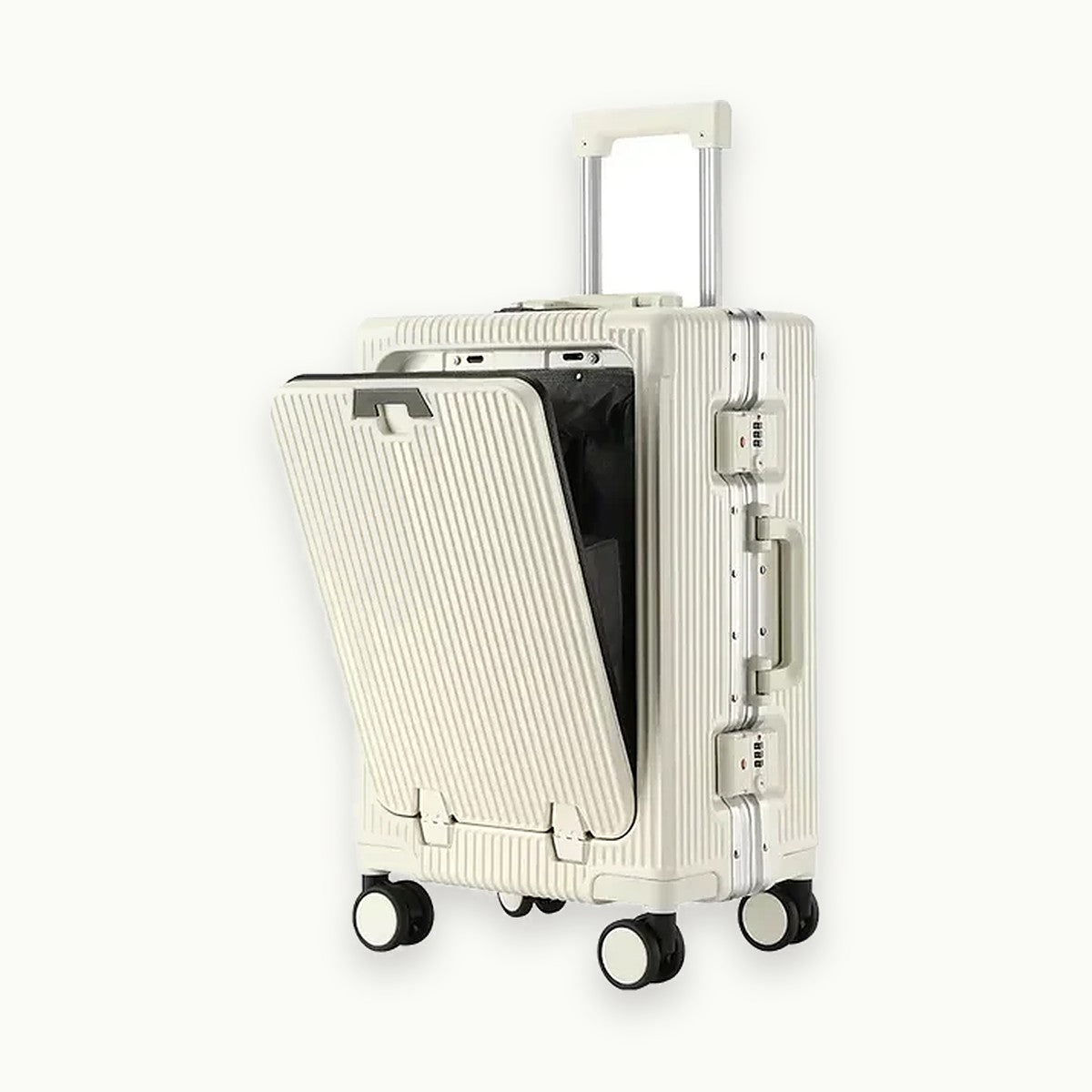 Valise Cabine Intelligente, Beige