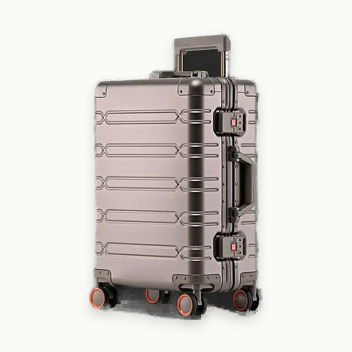 Valise Premium Aluminium, Or Titane